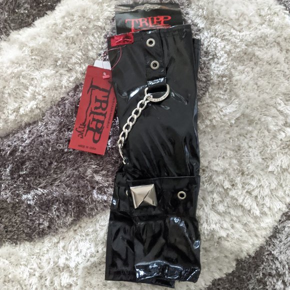 Tripp nyc Accessories - Tripp NYC Goth Punk Vinyl Arm Warmer Gloves